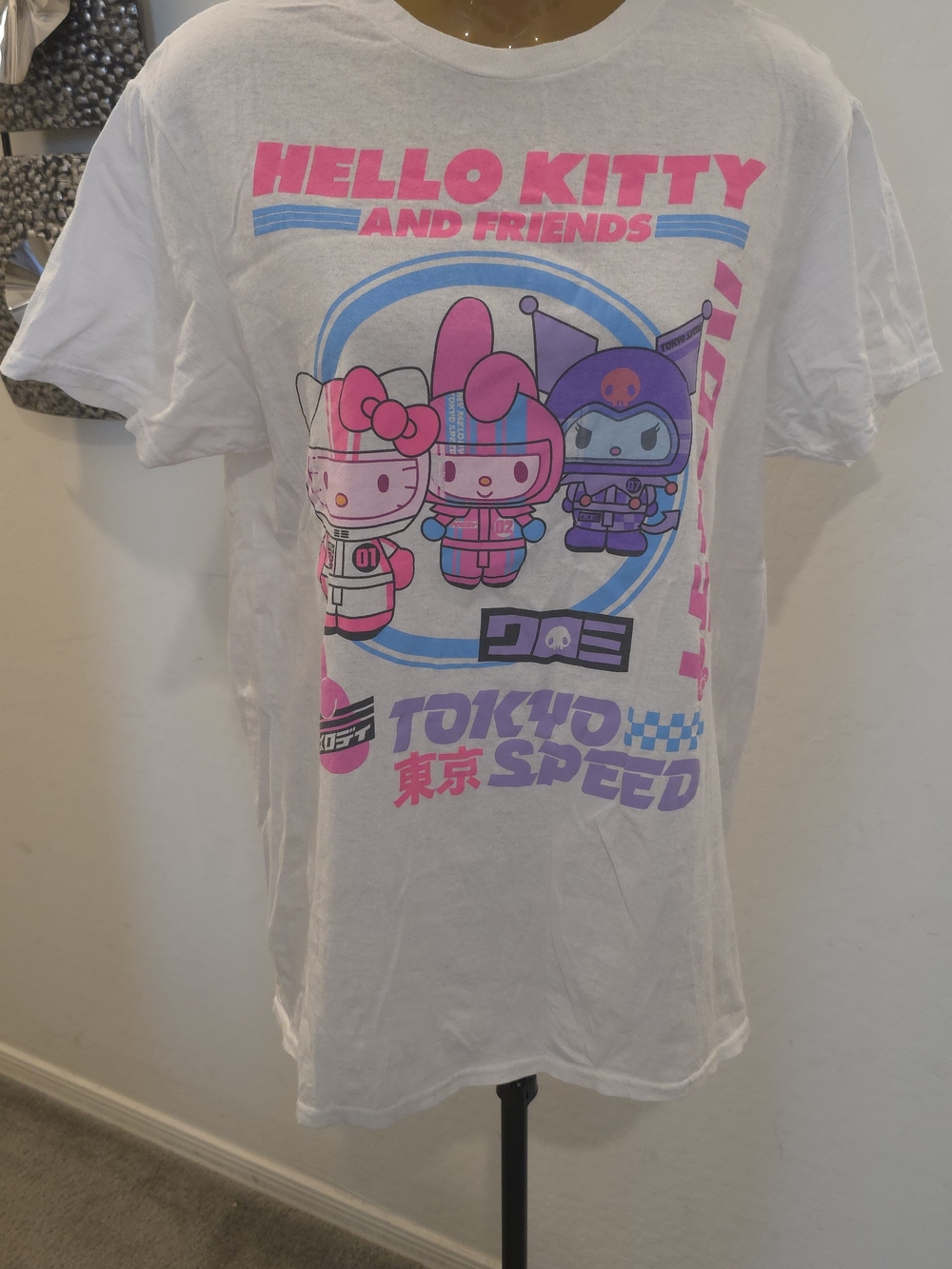 Sanrio Hello Kitty and Friends Tokyo Speed Graphic T-Shirt M